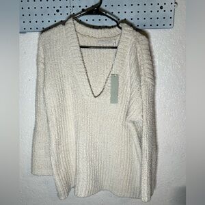 One grey day oversized chunky knitted sweater